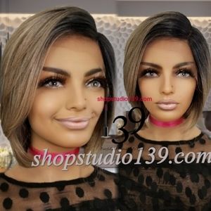 Sexy Ash blonde lace front wig